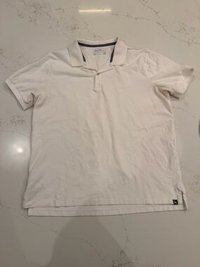 Eddie Bauer Men’s TXL White Short Sleeve Polo Shirt Casual Classic Fit